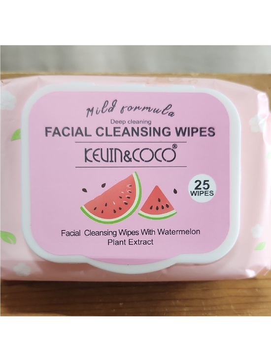Kevin & Coco Other - Kevin & Coco Facial Cleansing Makeup Wipes NEW Watermelon 25 Wipes Inside